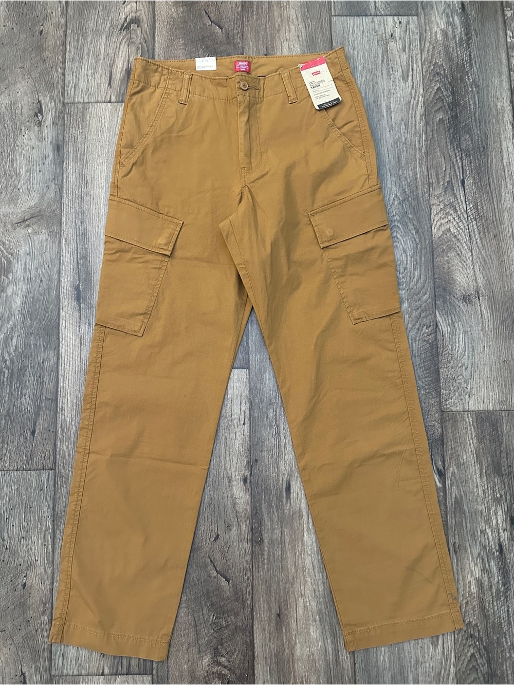 Levi's XX Cargo Taper Stretch Cotton Pants Men's Size 30x32 Brown